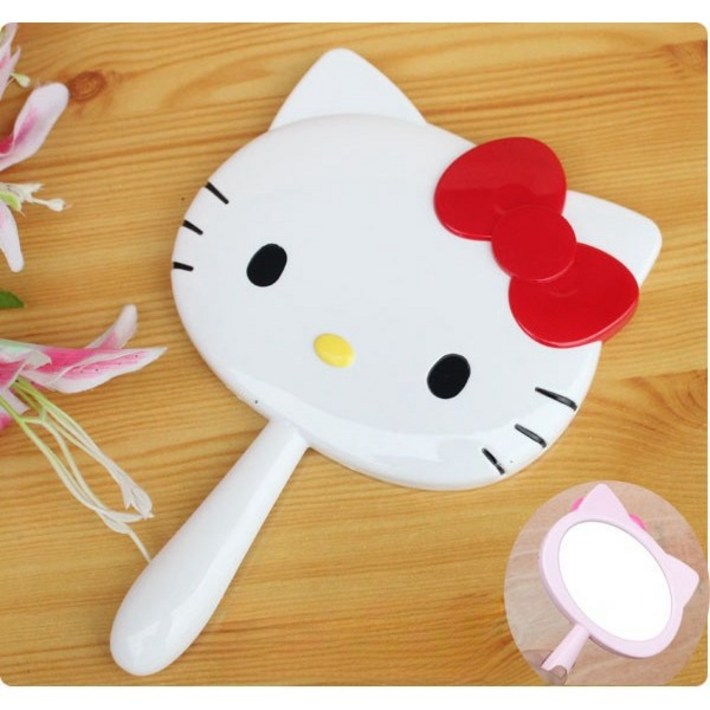 GOYES 산리오 헬로 키티 탁상 회전 거울 귀여운 소품
