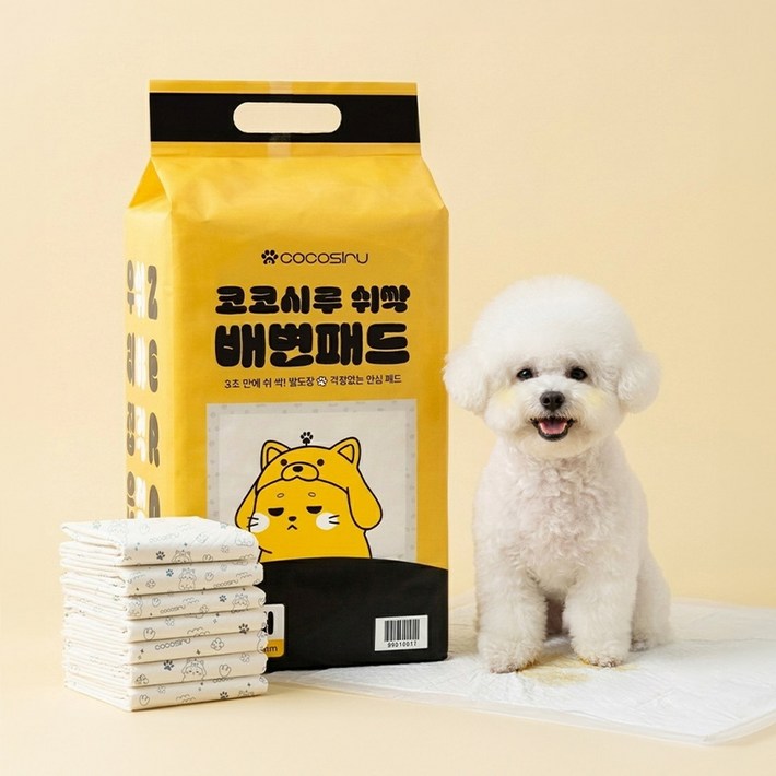 코코시루 쉬싹 두꺼운 강아지 배변패드 65g 대형