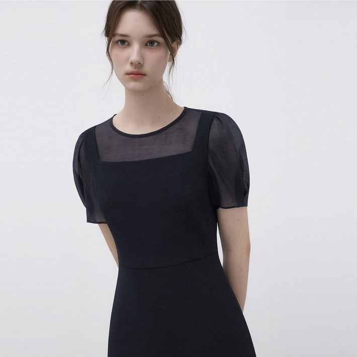 백화점 정품 잇미샤 텍스처 레이어드 원피스 ITQ4WOP760