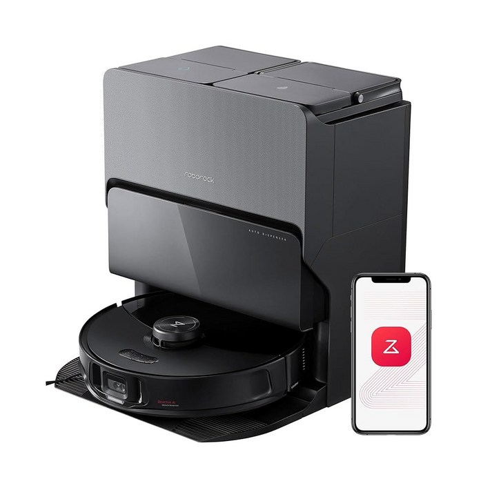 로보락 S8 MaxV 울트라 로봇 진공 청소기 및 소닉 걸레, 10000개의 흡입구, 코너 투 엣지 딥 클리닝, 열풍 자가 건조, 자동 비움 리필, 세제 디스펜서, 장애물 방지,