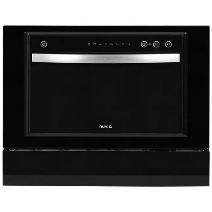 까르페 무설치 식기세척기 PRO 스텐 누비아 6인용 8인용 강력세척 자동문열림 그릇세척기무설치전용 물통세트전용수저통컵걸이세트 포함, 블랙, MDWH601B, 고객직접설치