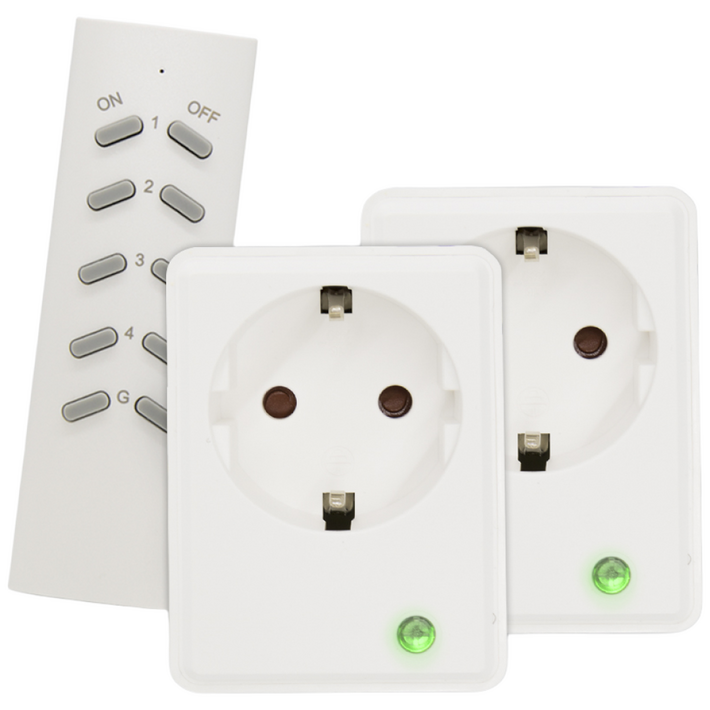 파워존 리모트콘센트스틱리모컨세트 무선제어 콘센트, 01RF콘센트세트콘센트리모컨세트