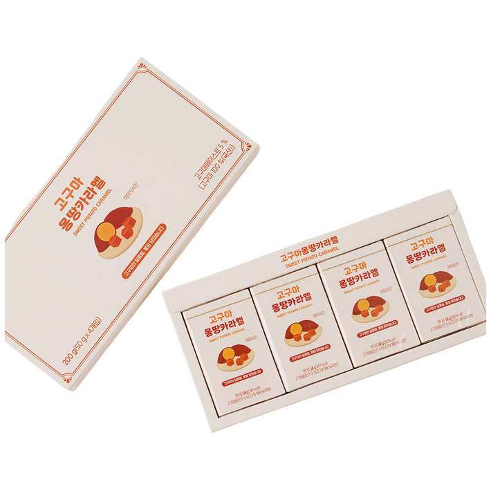고구마 몽땅 카라멜 200g 1개, 4개, 50g