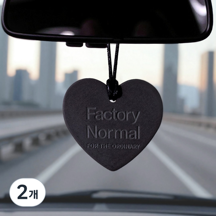 팩토리노멀 차량용방향제 블랙 테라코타 디퓨저 자동차 룸미러 선물, 우디향 Jazz Bar, 2개