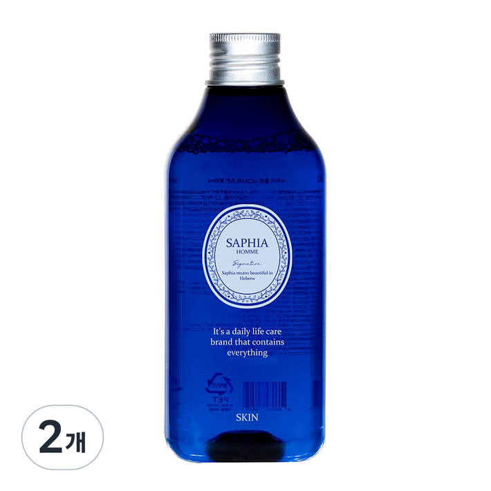 사피아 옴므 시그니처 스킨 남성스킨 남자스킨, 2개, 300ml