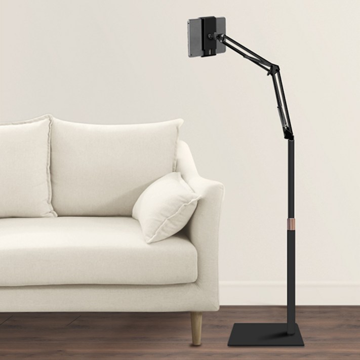 홈플래닛 탄소강 170cm 높이조절 스마트폰 태블릿 패드 거치대 자바라 스탠드