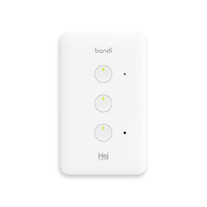 헤이홈 IoT 스마트 조명 스위치 2선식 3구, 1개 헤이홈 IoT 스마트 조명 스위치 2선식 3구, 1개