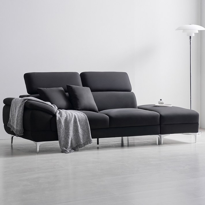 도모 안토니아  패브릭 3인용 우형 소파쿠션 2p스툴 세트 방문설치