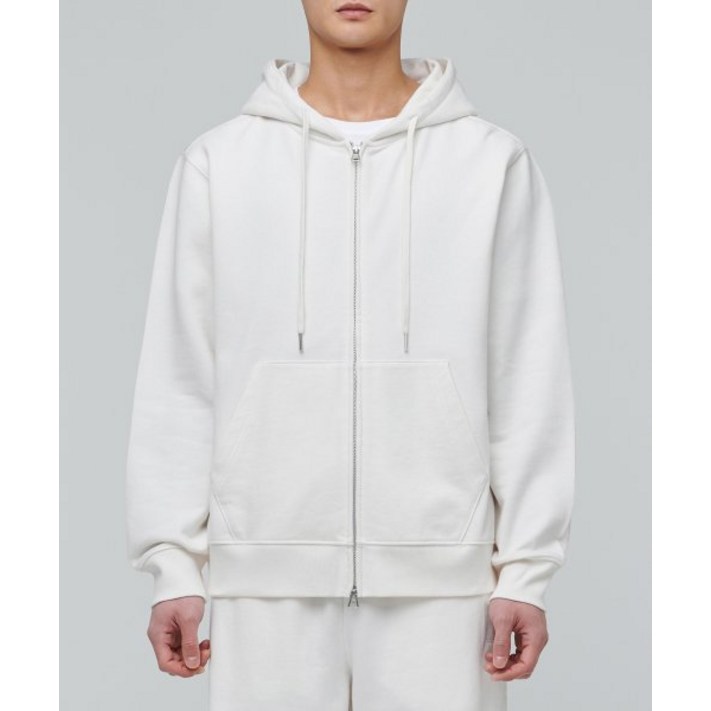 무신사스탠다드 후디드 스웨트 집업 크림 1682831