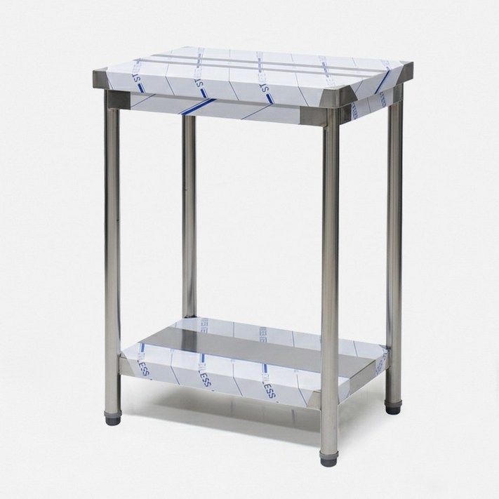 쿡앤시스템 스텐 주방 업소용작업대 폭 400 모음, 1단, 실버스텐201