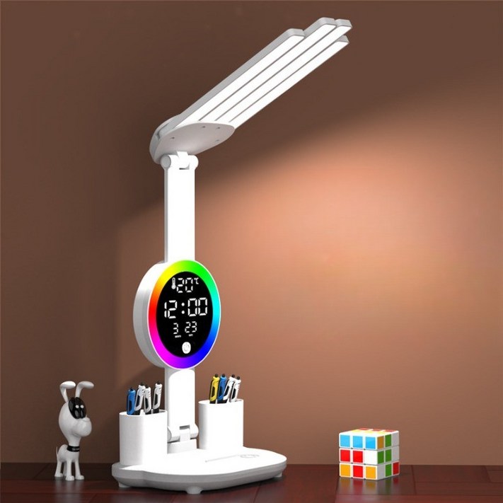 루카스 LED 블루라이트차단 학습용 공부스탠드, 화이트