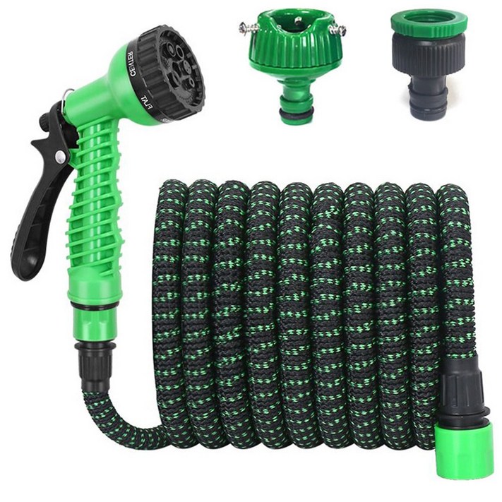 쉐리엘 고급 베란다 욕실 정원용 꼬임방지 물호스  멀티노줄분사기