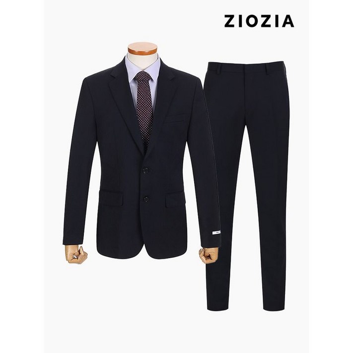 지오지아 슬림 네이비 변형조직 데일리 정장세트 ABZ5SB1201 ABZ5SP1201 DNV