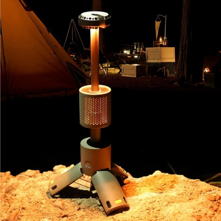 녹원 스트래치 LED 캠핑 감성 랜턴 삼각대 충전식 10000mAh