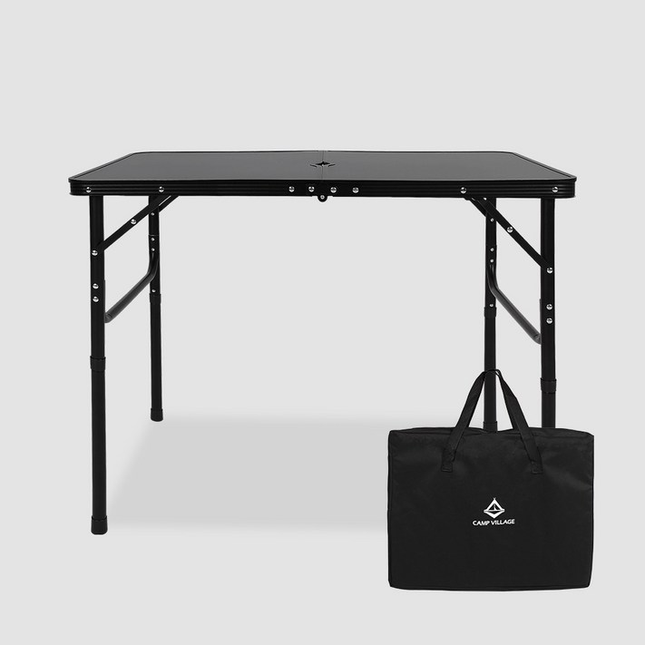 접이식 3단 높이조절 폴딩 캠핑 테이블 90x60cm