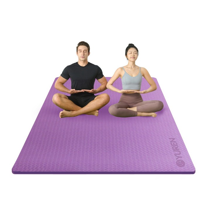 유렌 TPE 대형 홈트매트 130x200cm 요가매트 15MM 운동매트, 1개, 딥퍼플