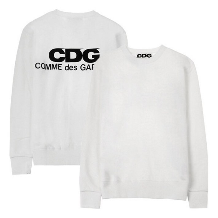 꼼데가르송 명품 SZ T002 051 3 CDG로고 맨투맨 화이트 남성 맨투맨  TS