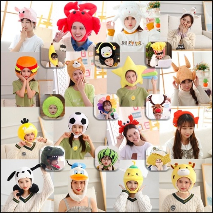 FOOI 동물모자 사진관모자 단체모자 파티모자 국내최다140종