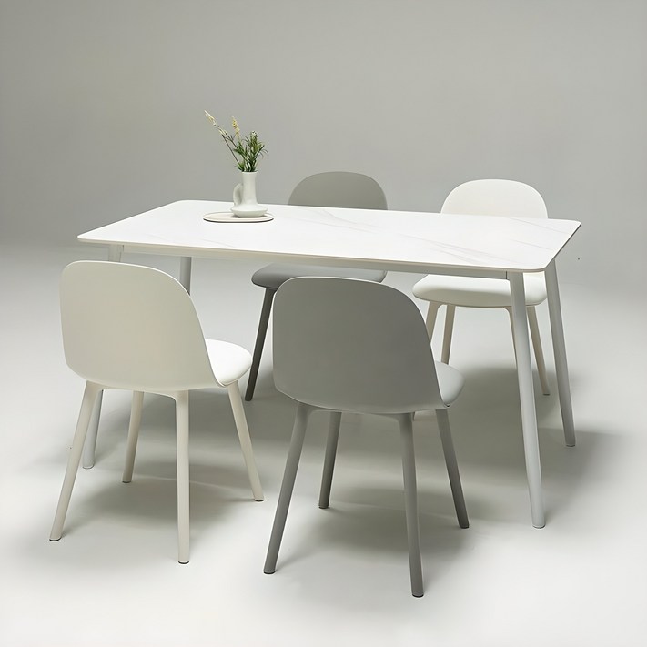 보니애가구 포지타노 포세린 세라믹 식탁세트 4인용 방문설치