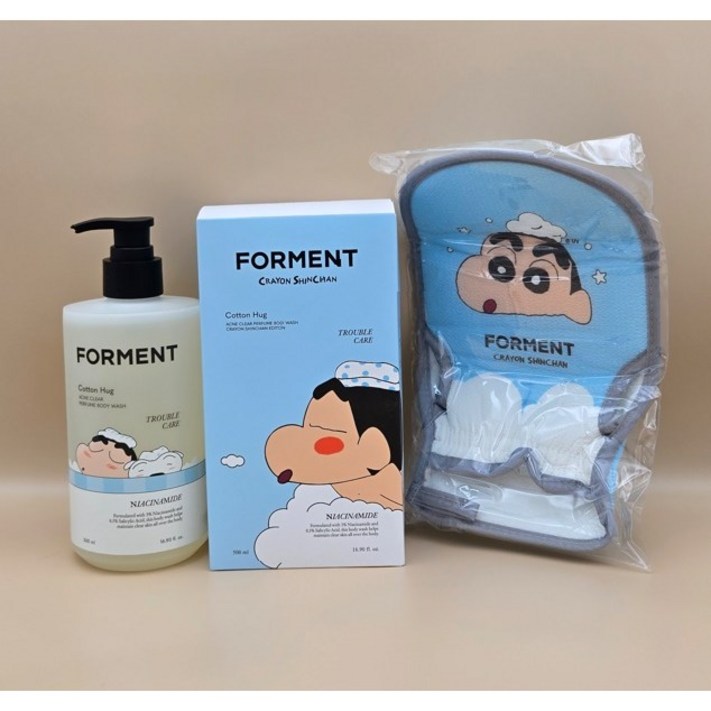 한정판 포맨트 아크네 클리어 퍼퓸 바디워시 짱구 에디션