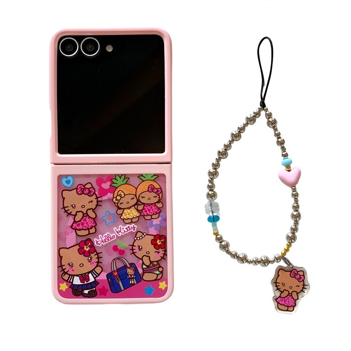 갤럭시 제트플립7 케이스 맥세이프 힌지보호  흑피KT 핸드폰케이스