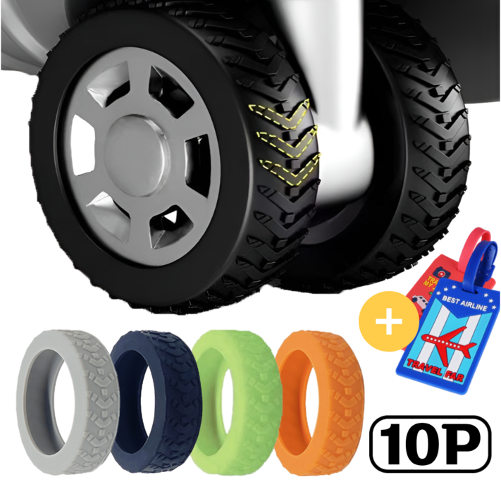 어반픽스 빠지지 않는 소음 미끄럼 방지 캐리어 바퀴 커버 10p
