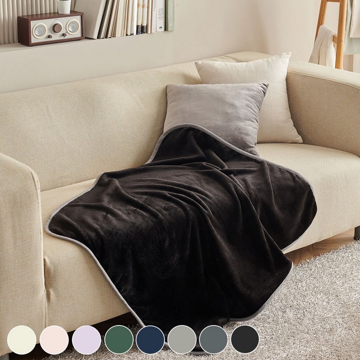 데시뉴 뉴노멀 솔리드 극세사 담요 무릎담요 캠핑담요 학생담요 사무실담요