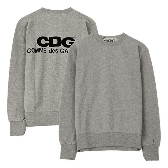 꼼데가르송 명품 SZ T002 051 4 CDG로고 맨투맨 그레이 남성 맨투맨 TS