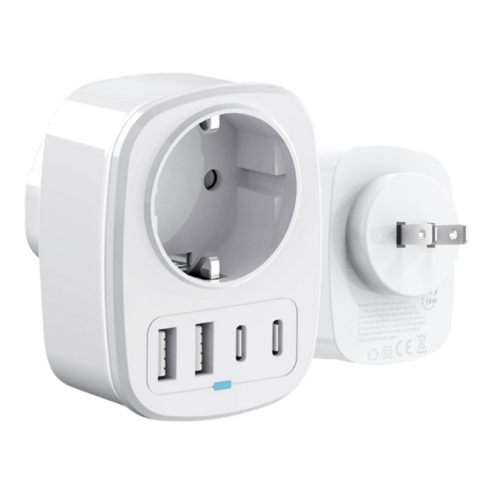 루루미 일본 미국 여행용 돼지코 멀티 어댑터 c타입