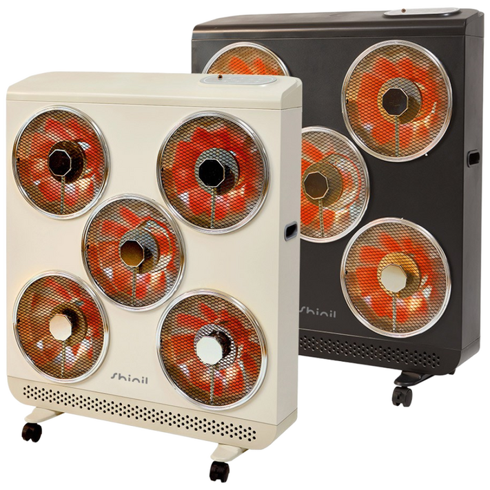 신일 5구 하이라이트 히터 초고속 발열 사무실 업소용 대형 전기난로, 아이보리, SEHHL3000ES