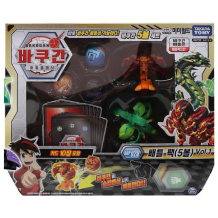 미미월드 바쿠간5볼세트 BBP 028 배틀팩 vol.1 바쿠간배틀세트, 1개