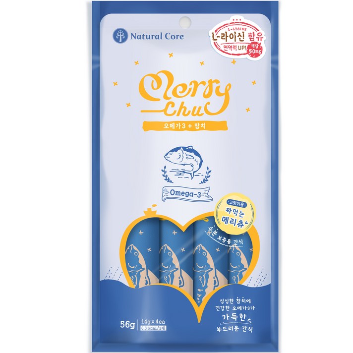 네츄럴코어 메리츄 참치 오메가 3 짜먹는 고양이 간식 네츄럴코어 메리츄 참치 오메가 3 짜먹는 고양이 간식