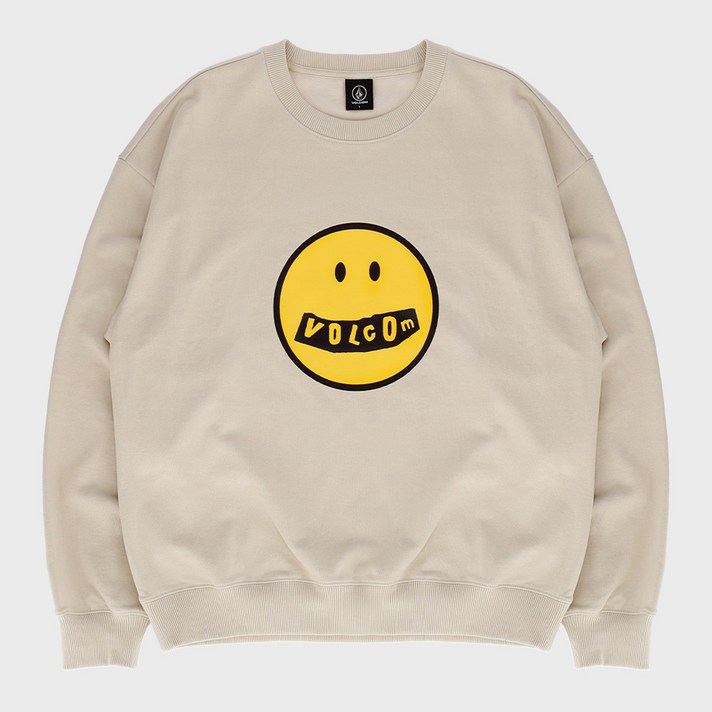 VOLCOM 스마일 오버핏 맨투맨 VA213RM009