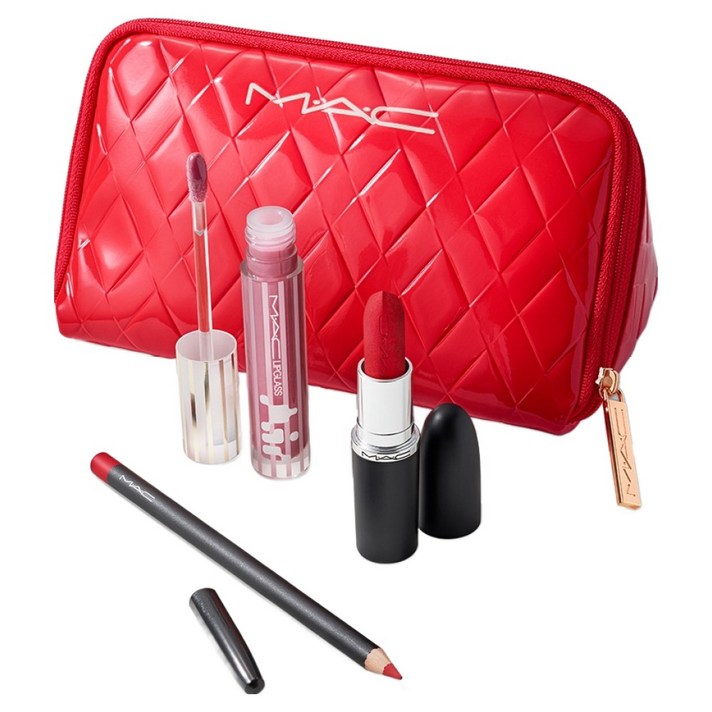 맥 홀리데이 대즐 기프트 컬렉션 트렌딩 투모로우 립 트리오 레드