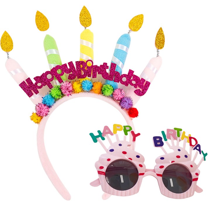 미미셀렉 생일 파티 안경 머리띠 세트 미미셀렉 생일 파티 안경 머리띠 세트