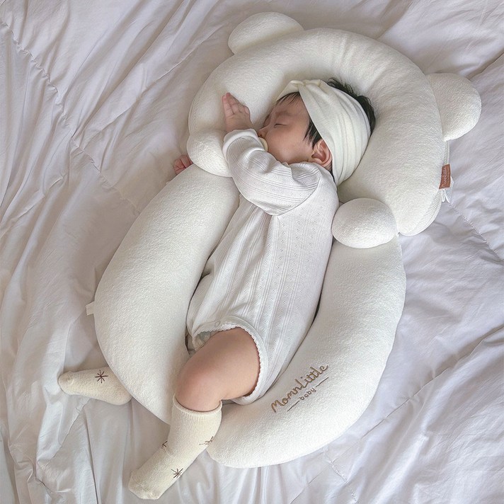 맘앤리틀 유아용 하니드림 베개, 단일 색상