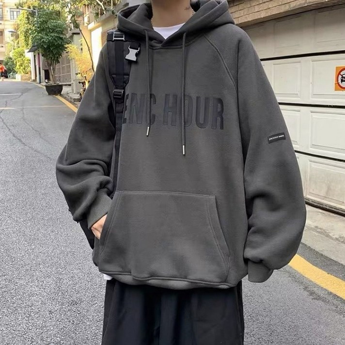 DM 남성용 젠시 오버핏 후드티