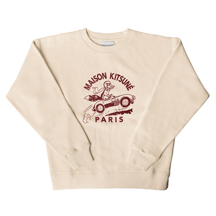 메종키츠네 MW00305KM0307 P705 레이싱 폭스 프린트 여성 맨투맨