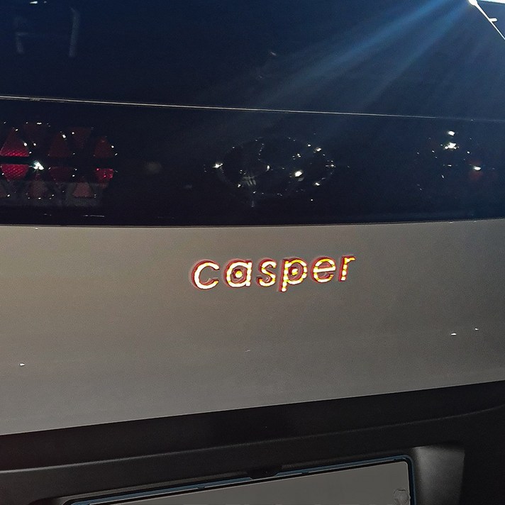 오카 캐스퍼 호환 상품 악세사리 엠블럼 포인트 반사 스티커 꾸미기 튜닝 용품, 1세트, 오카 오렌지