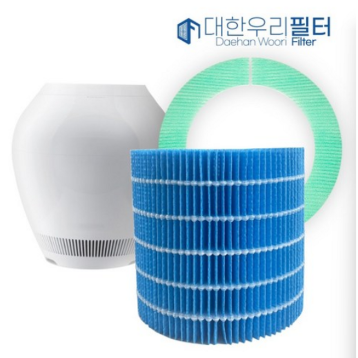 대한우리필터 발뮤다 가습기 필터세트 호환 ERNS100 ERN1100SDWK, 효소프리필터가습기필터, 1세트
