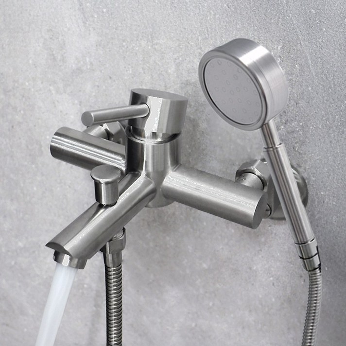 로딘 샤워기수전 무광 욕실 스텐304 샤워수전 욕조 샤워기 수도꼭지 IN131, 1개