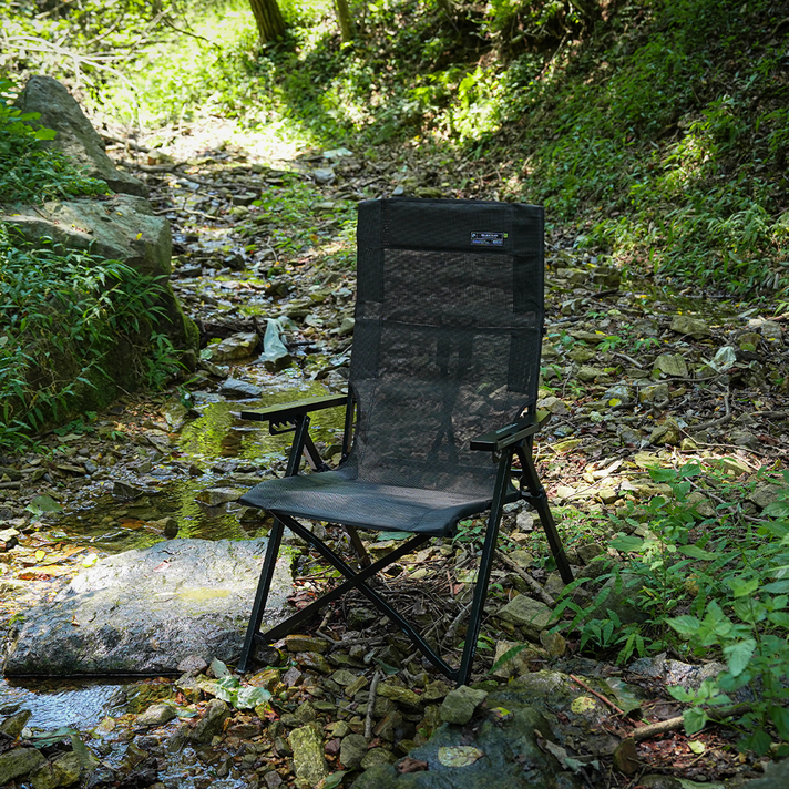 폴라리스 메쉬 의자 X1 실렌티움 릴렉스 각도조절 체어 캠핑