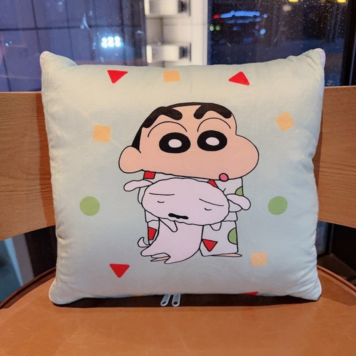 복WL짱구는못말려 2in1 쿠션 이불 담요