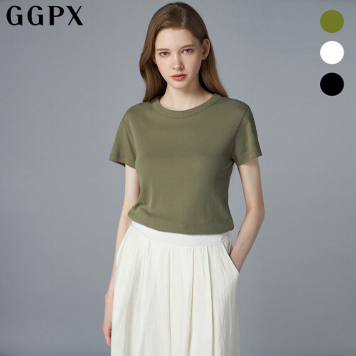 GGPX 스티치 썸머 반팔 티셔츠 GO5TS037F GGPX 스티치 썸머 반팔 티셔츠 GO5TS037F