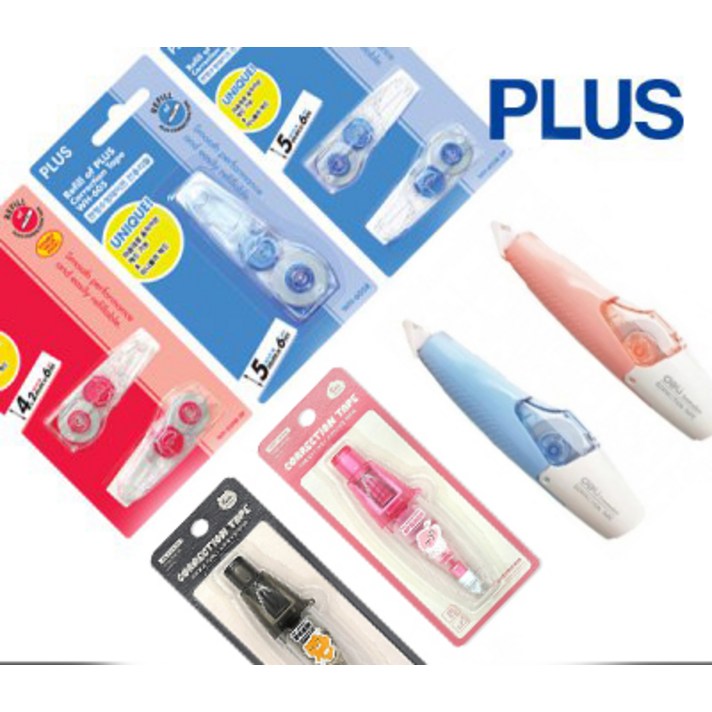 PLUS 수정테이프 WH604 605 리필 화이트 수정액, PLUS 수정테이프 WH605