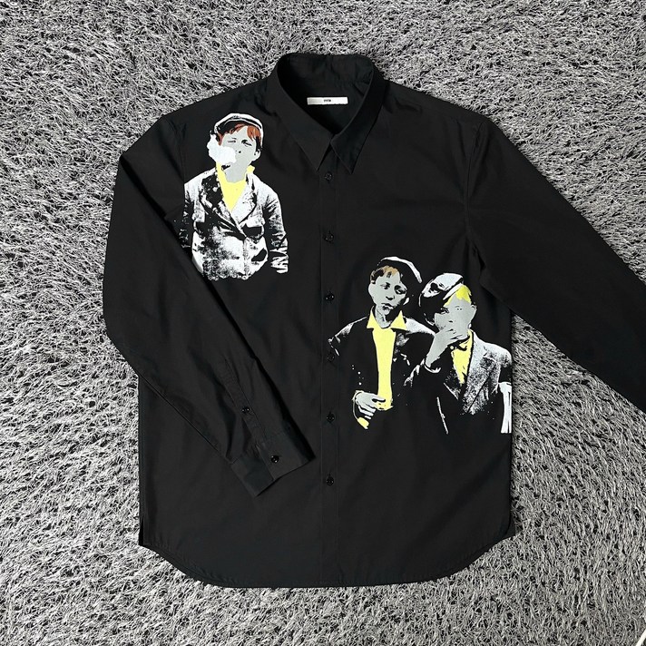 SYSTEM 시스템 옴므 프린팅 셔츠 남방