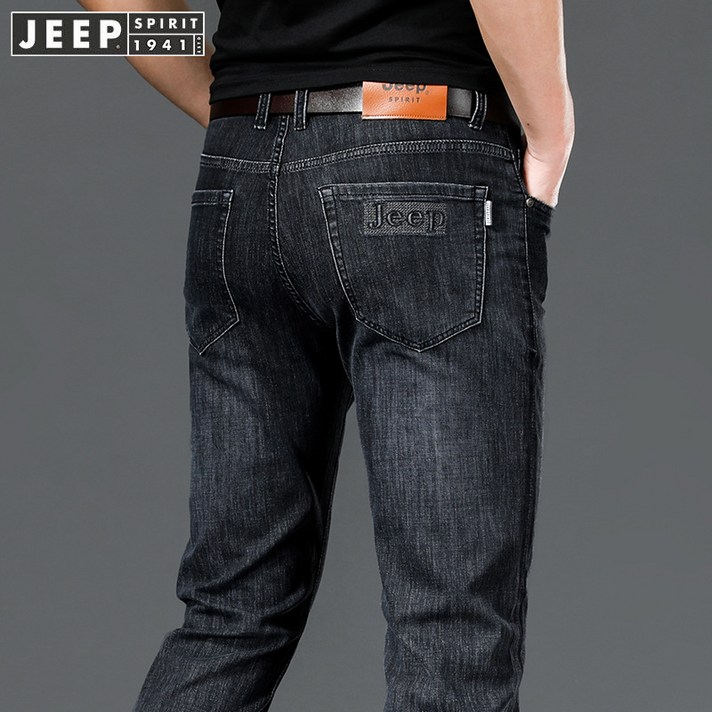 Jeep spirit 여름 얇은 청바지 남자 청년 느슨한 직통 마이크로 탄수 세탁 비즈니스 캐주얼 바지 J713양말 사은품 Jeep spirit 여름 얇은 청바지 남자 청년 느슨한 직통 마이크로 탄수 세탁 비즈니스 캐주얼 바지 J713양말 사은품