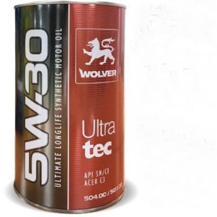 울버 울트라텍 합성엔진오일 5W30  5W40  0W20 독일 수입 정품 가솔린 디젤 LPI Wolver Ultra tec, 1개