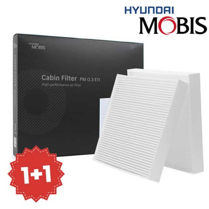 11 현대모비스 자동차 에어컨 필터 순정형, 11번, 1세트