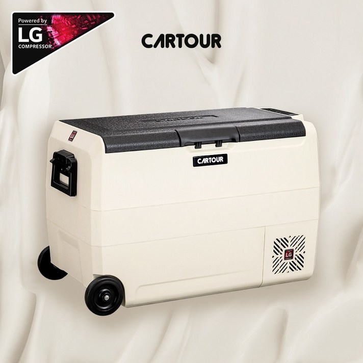 카투어 ET 크림 휴대용 캠핑 차량용 냉장고 이동식 냉동고 12V 24V 220V